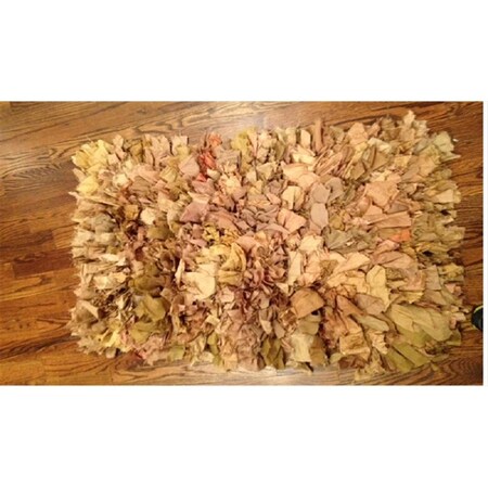 Safavieh 5 x 8 ft. Medium Rectangle Natural and Multicolor Shag and Flokati Rug SG951N-5